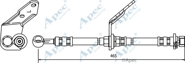 APEC BRAKING Bremžu šļūtene HOS3550